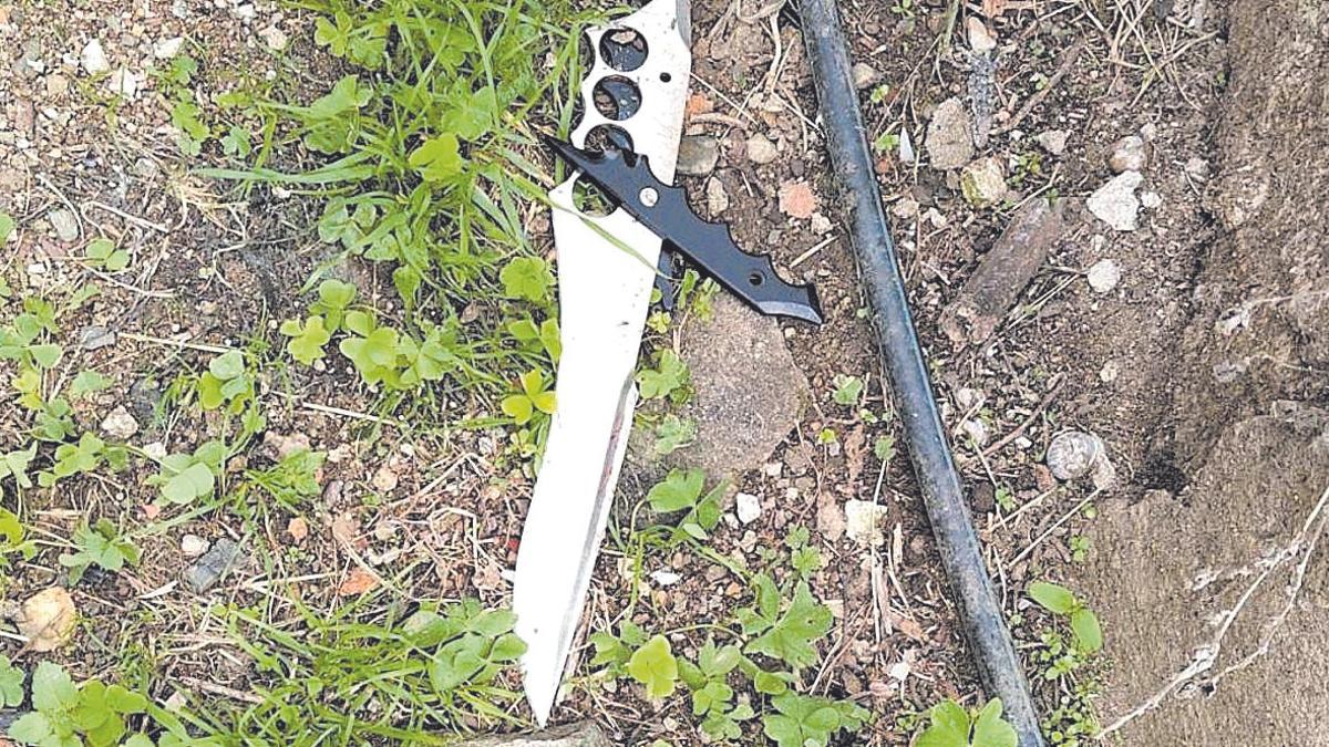 L'arma blanca intervinguda als assaltants que van robar Marihuana a la Bisbal d'Empordà.