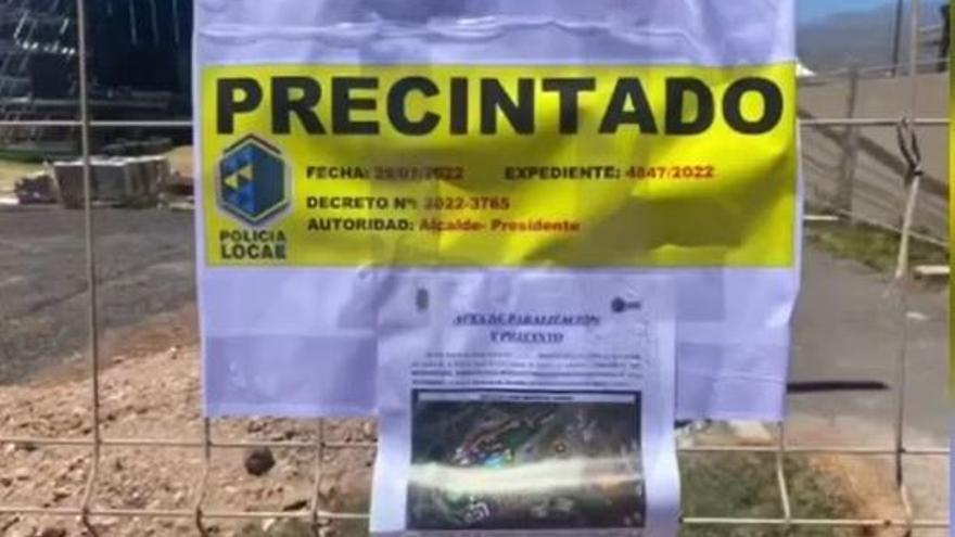 La Policía Local de San Miguel de Abona precinta el recinto del festival de reggaeton