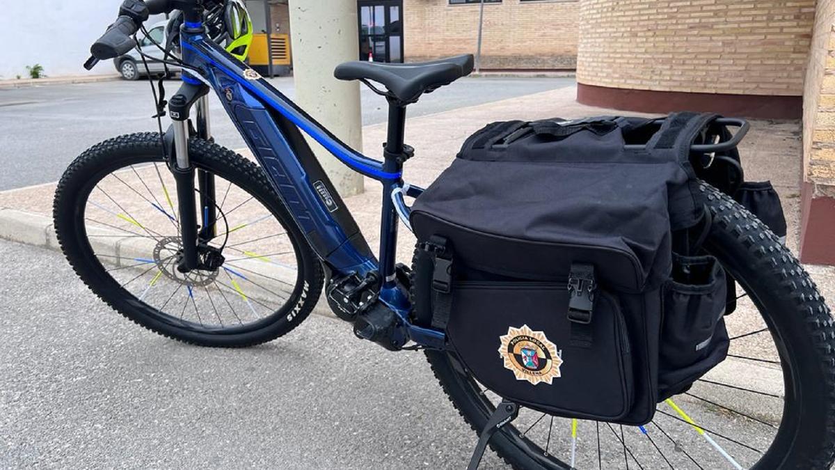 La bicicleta eléctrica de la Policía Local de Villena.