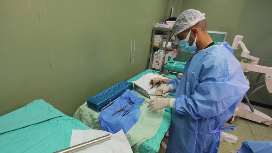 Un doctor en el Hospital Al Aqsa, situado en la ciudad de Deir al Balá, en el centro de la Franja de Gaza, en una imagen de archivo.