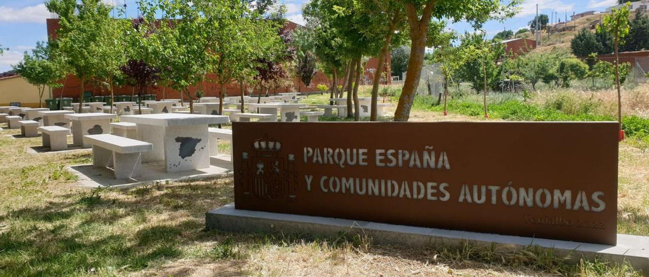 Vista general del Parque de España y comunidades autónomas. | Cedida
