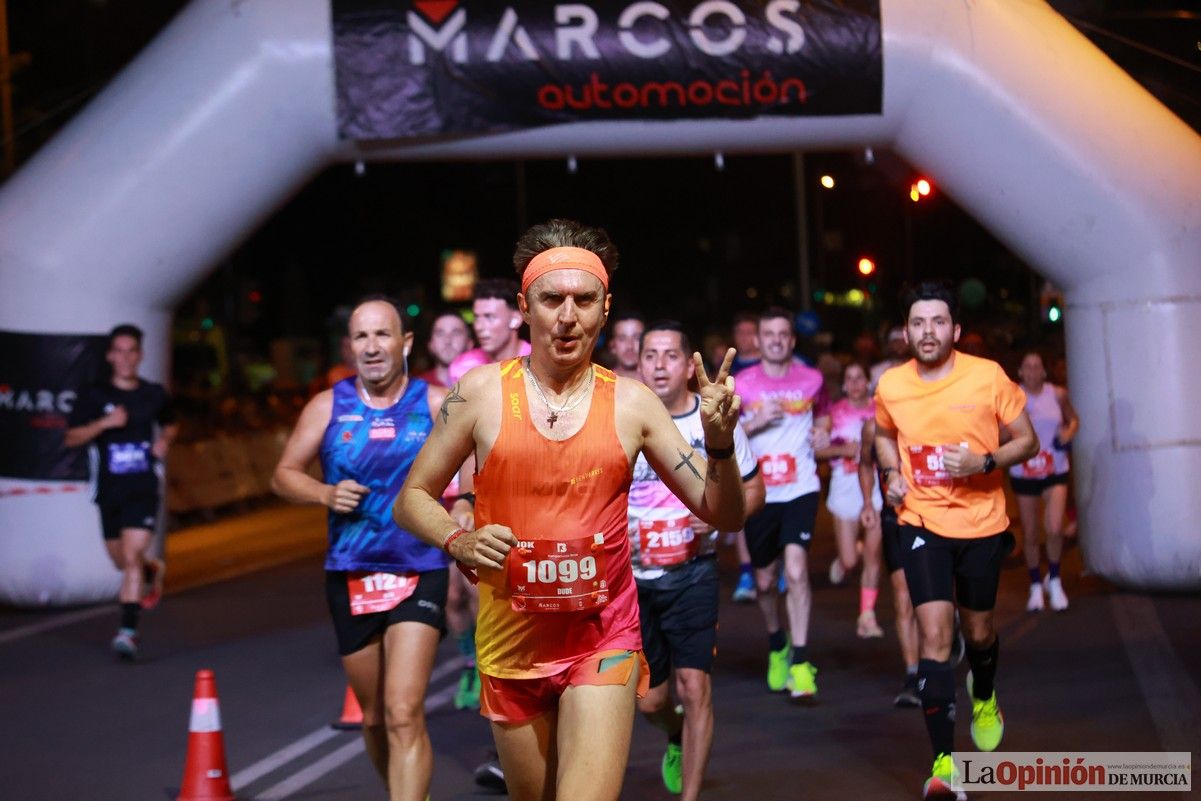 Las mejores imágenes de la carrera nocturna de Murcia