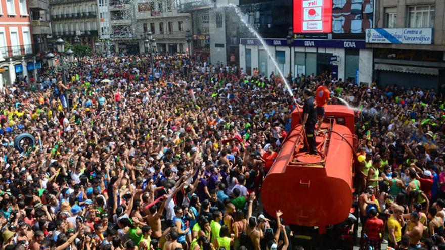 Imagen de una edición de la Festa da Auga de Vilagarcía // I. Abella