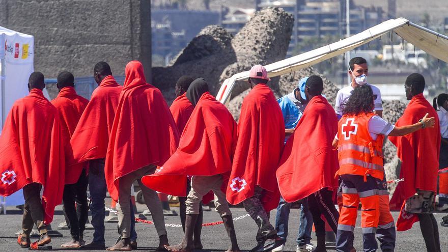 Desembarco de migrantes en el muelle de Arguineguín (28/08/24)