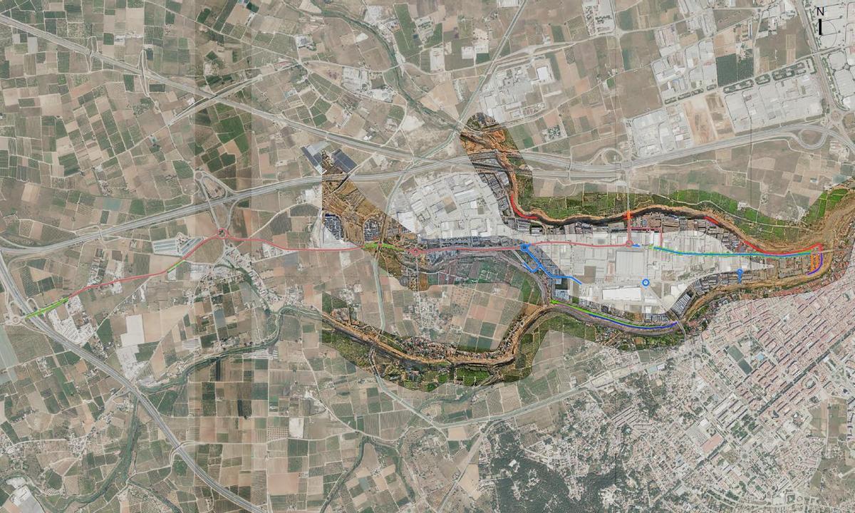 El plano de las actuaciones previstas en el polígono.