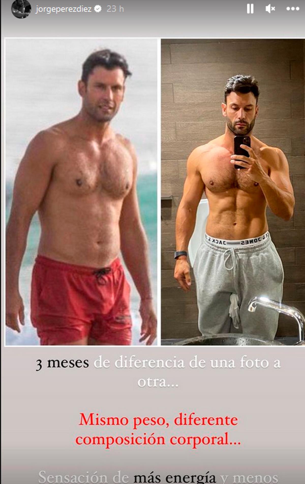 El llamativo cambio físico de Jorge Pérez que no se ve en las cámaras: &quot;Diferentes composición corporal&quot;