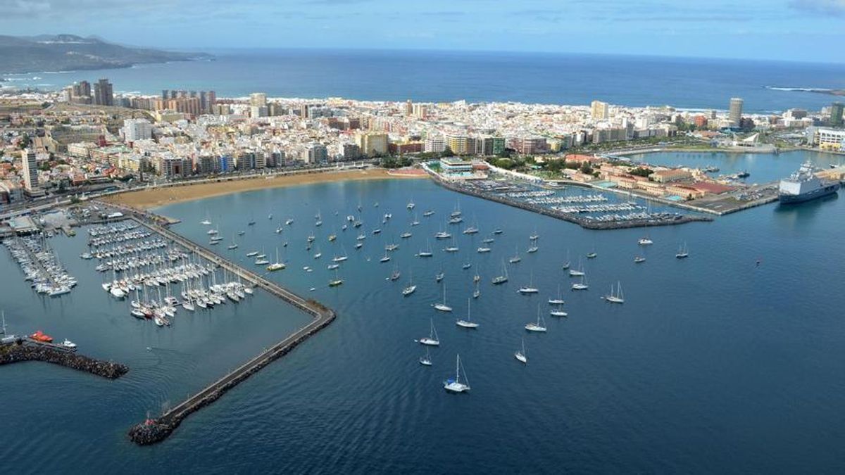 Vista aérea del Club Náutico y alrededores.