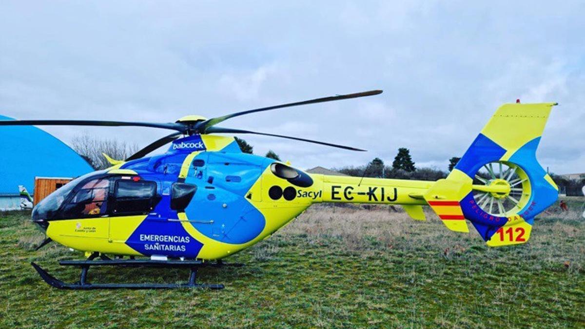 Imagen de archivo de un helicóptero de emergencias sanitarias