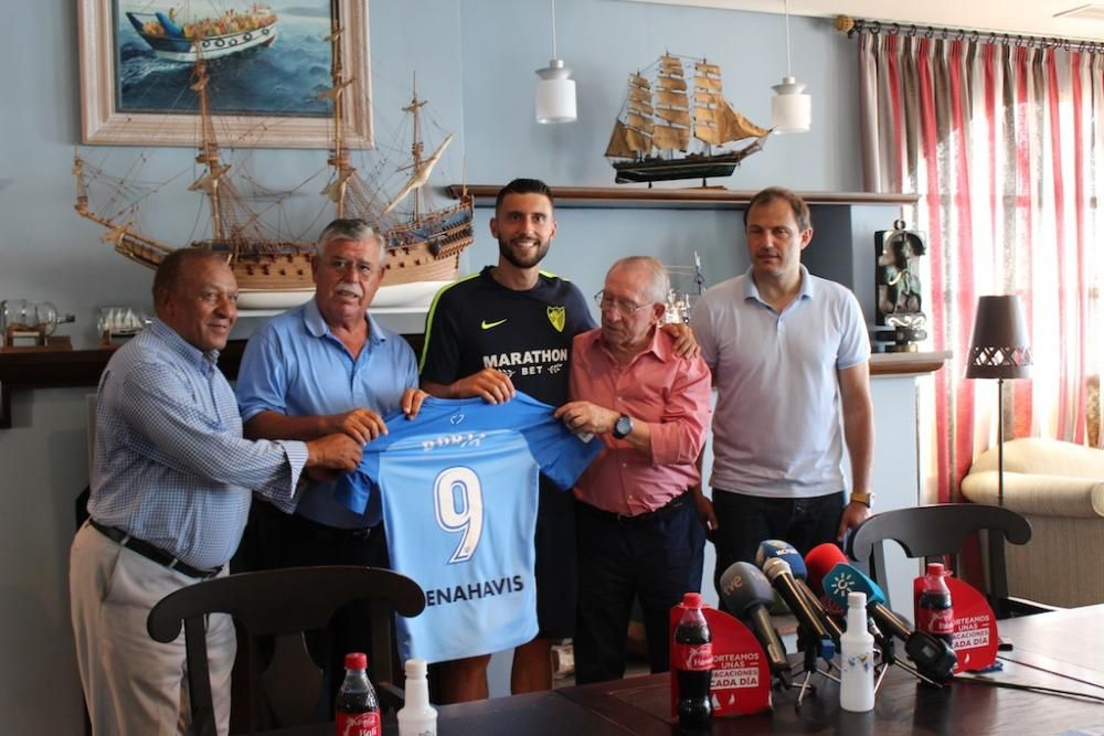 Presentación de Borja Bastón como jugador del Málaga CF.