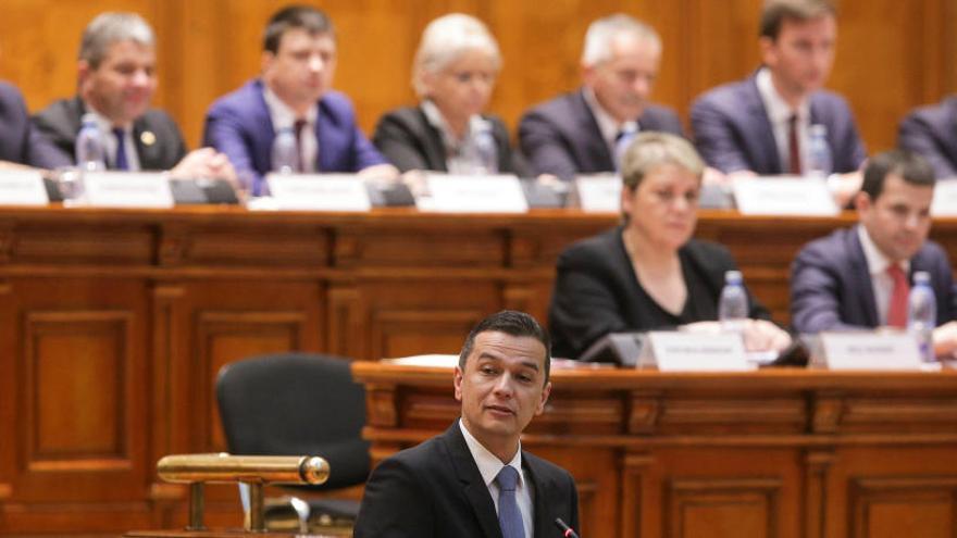 Sorin Grindeanu, en su investidura.