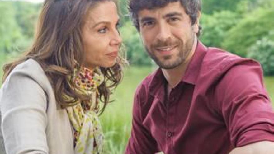 Agustín Galiana junto a Victoria Abril en Clem.