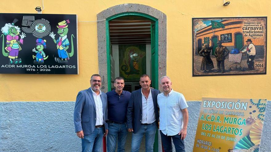 Los Lagartos celebran en Agüimes 50 años de Carnaval con una exposición fotográfica