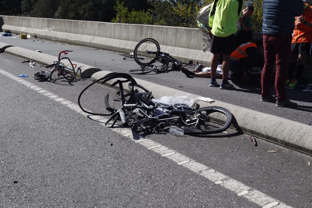 Atropello de ciclistas en A Guarda