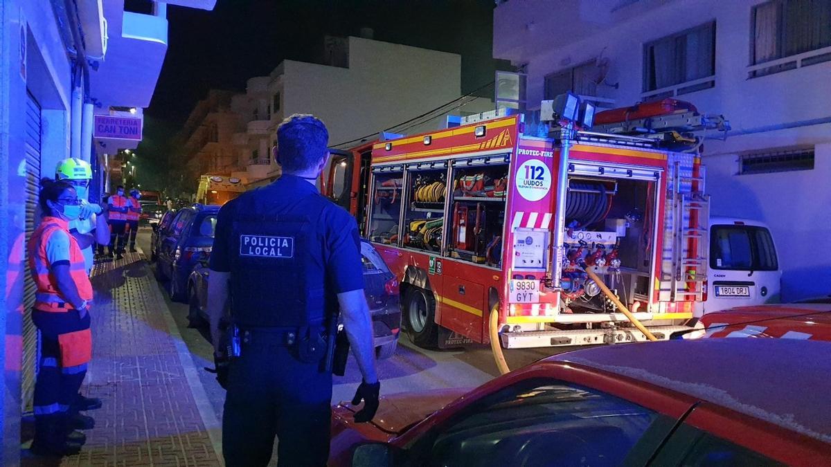 Incendio en un piso de Sant Antoni