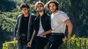 Martín, Coque y Gisme, tres de los componentes de Ultraligera, en Madrid.