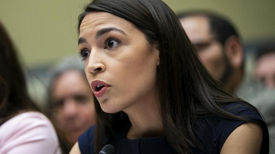 Alexandria Ocasio-Cortez, una de las congresistas criticadas.