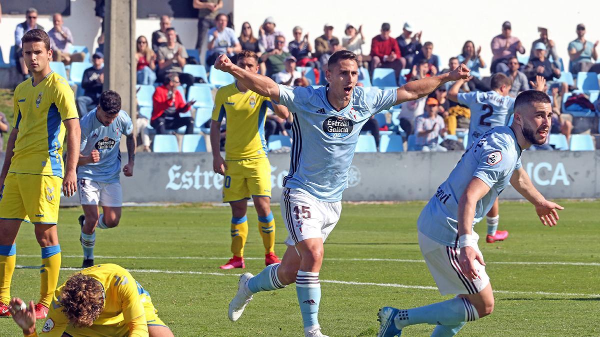 Un partido del Celta B, antes de la pandemia