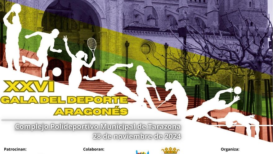 La XXVI Gala del Deporte Aragonés se celebrará en Tarazona el 28 de noviembre