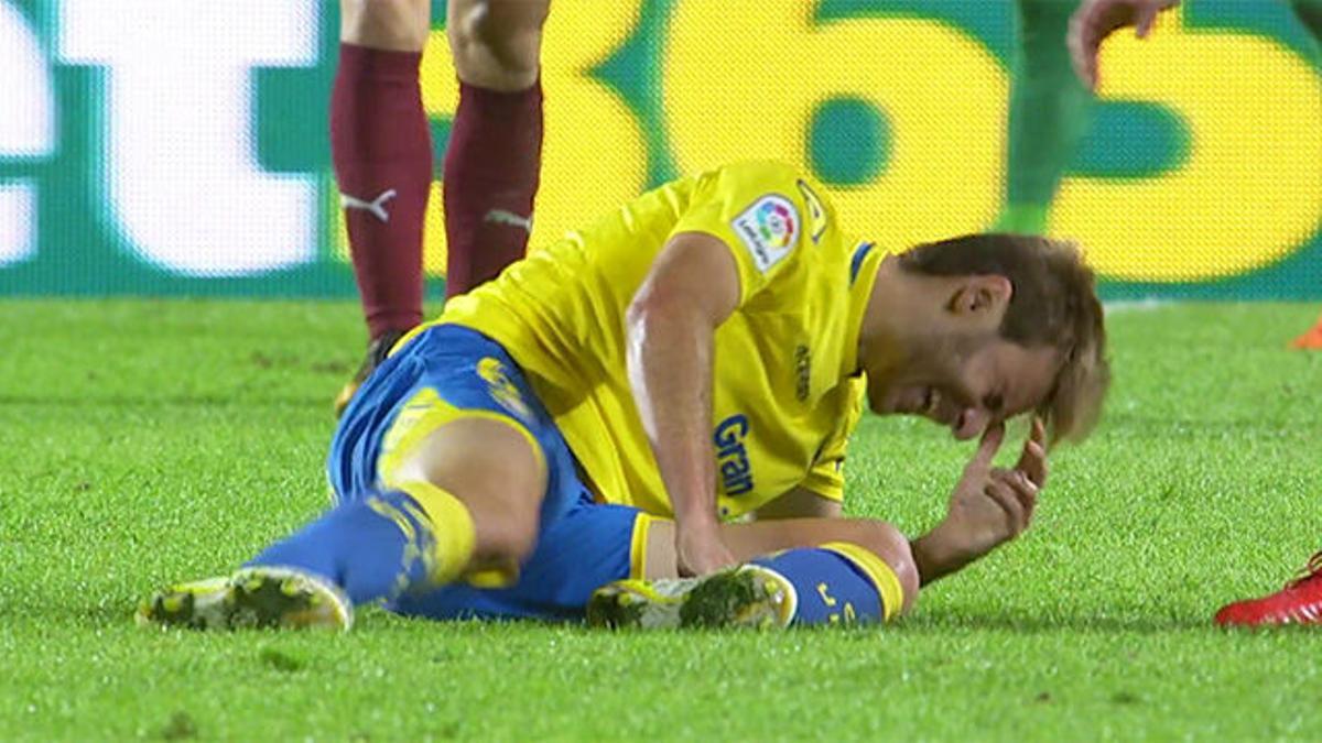 LALIGA | Las Palmas - Eibar (1-2): Lesión de Samper