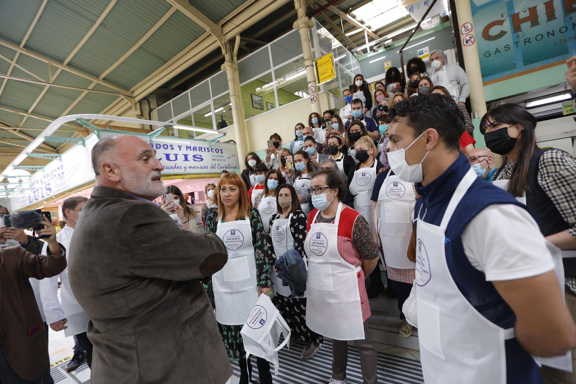 José Andrés revoluciona el mercado del Fontán de Oviedo