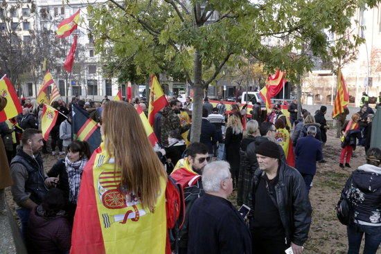 Actuació dels Mossos contra antifeixistes a Girona