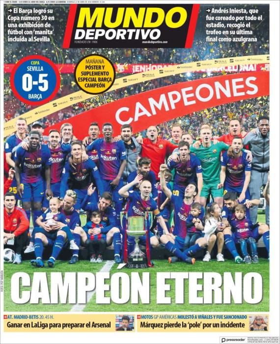 Portadas deportivas del domingo 22 de abril