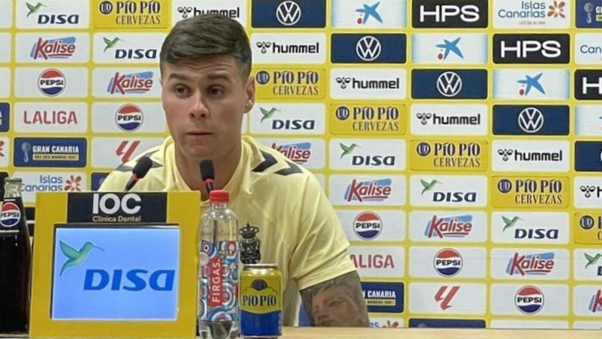 Sergio Barcia, jugador de la UD Las Palmas