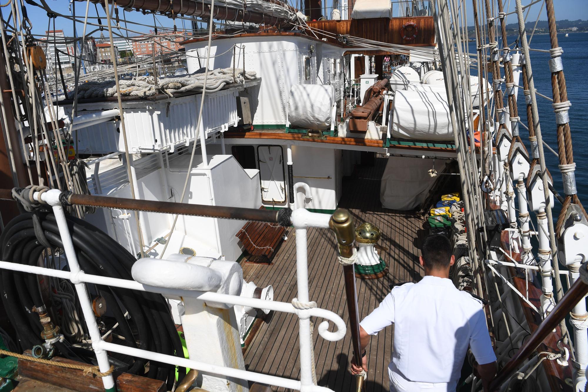 El 'Juan Sebastián de Elcano' ya está en A Coruña