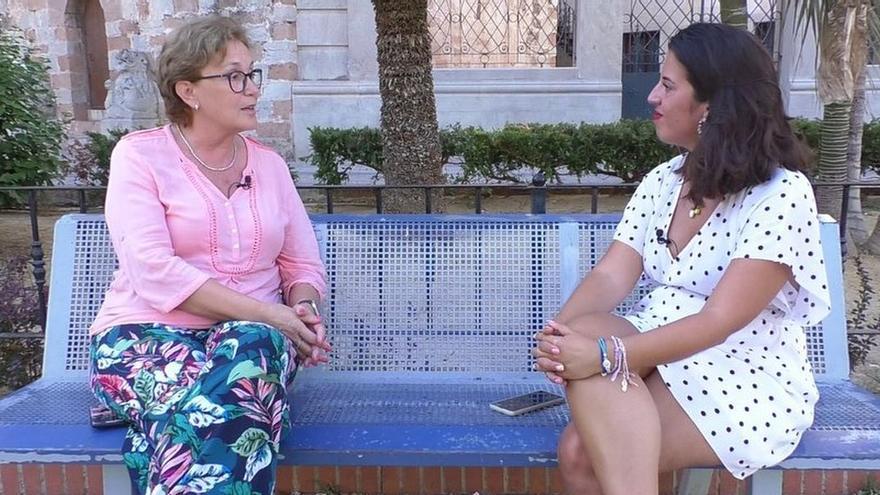 Instantes de la entrevista en ‘La Panderola’ a la alcaldesa de Burriana, Maria Josep Safont.