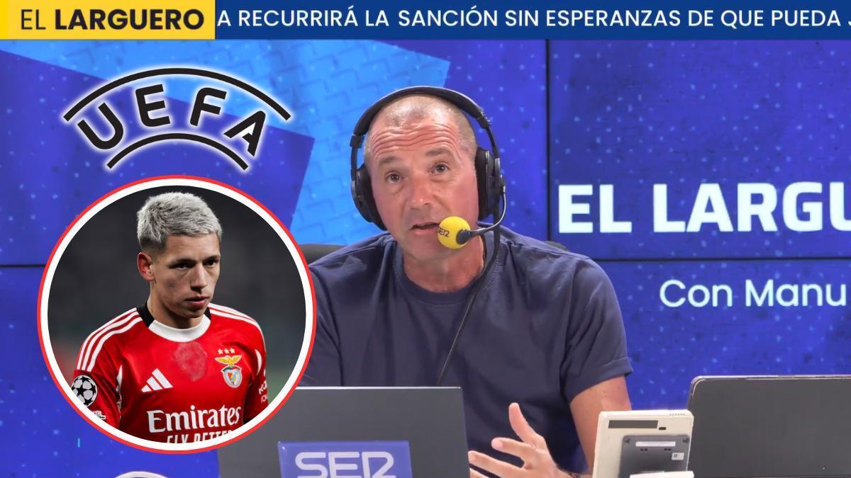 Manu Carreño reflexiona sobre la sanción de la UEFA a Prestianni.