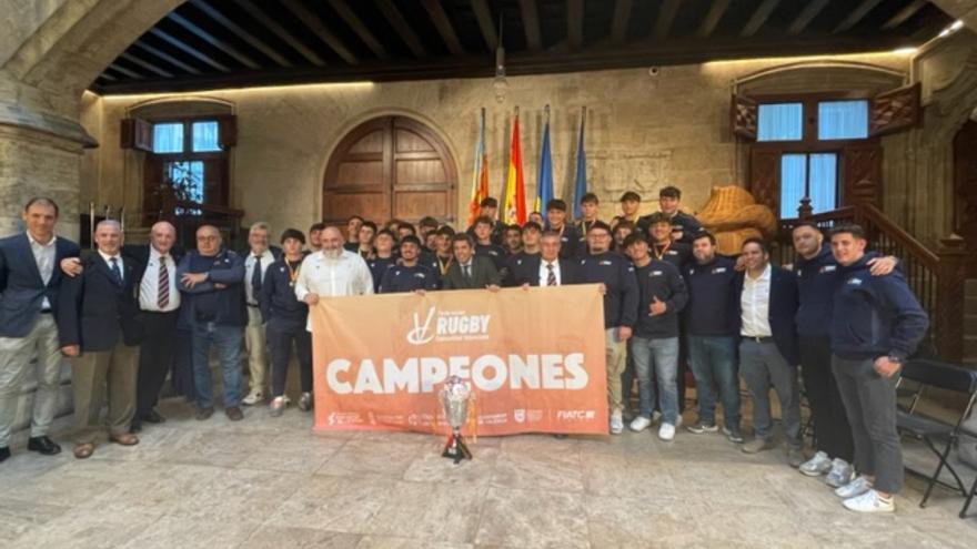 Mazón recibió a la selección Valenciana M18 de rugby
