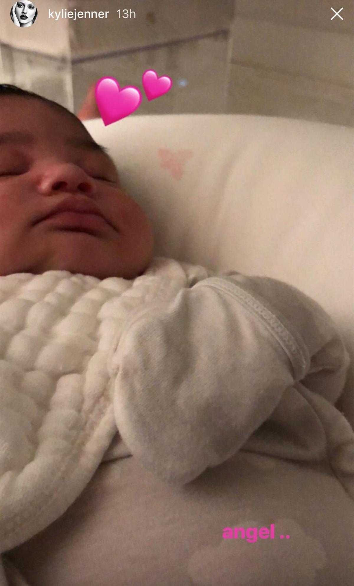 Stormi en el Instagram Stories de Kylie Jenner