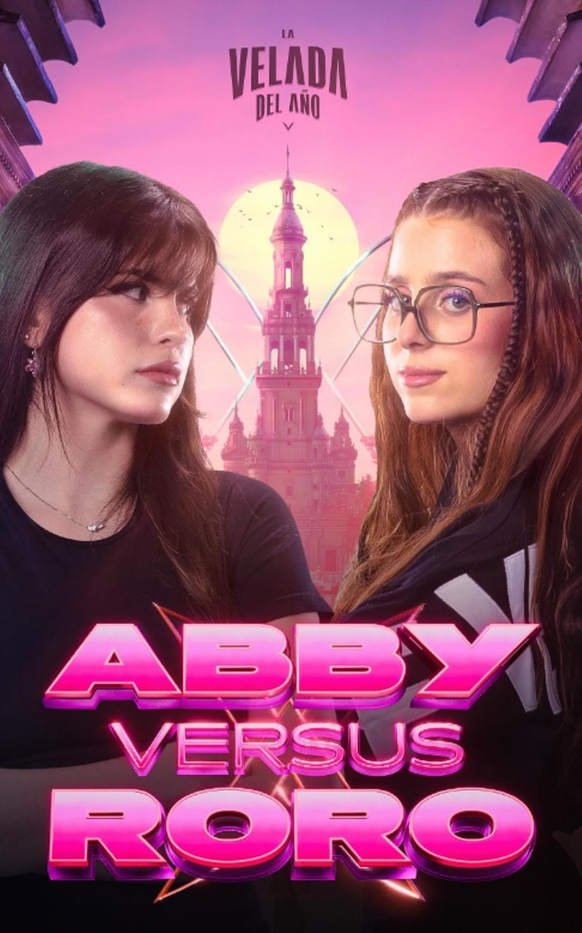 Cartel promocional del combate entre RoRo y Abby.