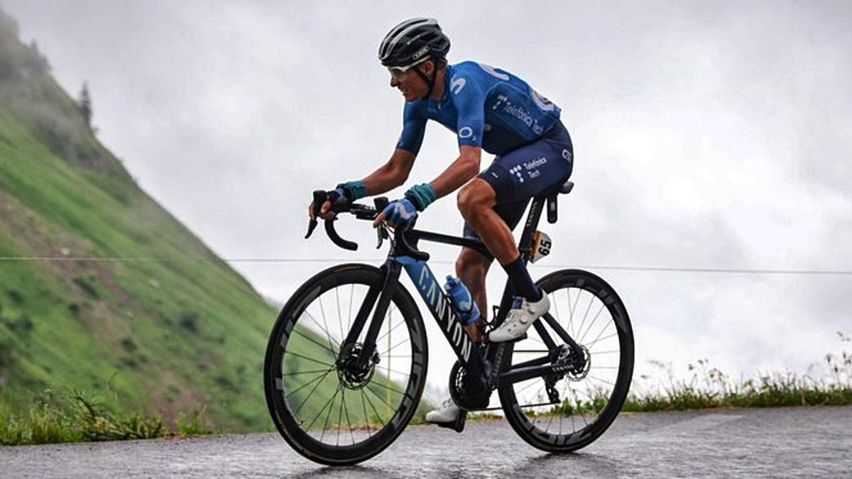 Enric Mas, durante una etapa del Tour de Francia.