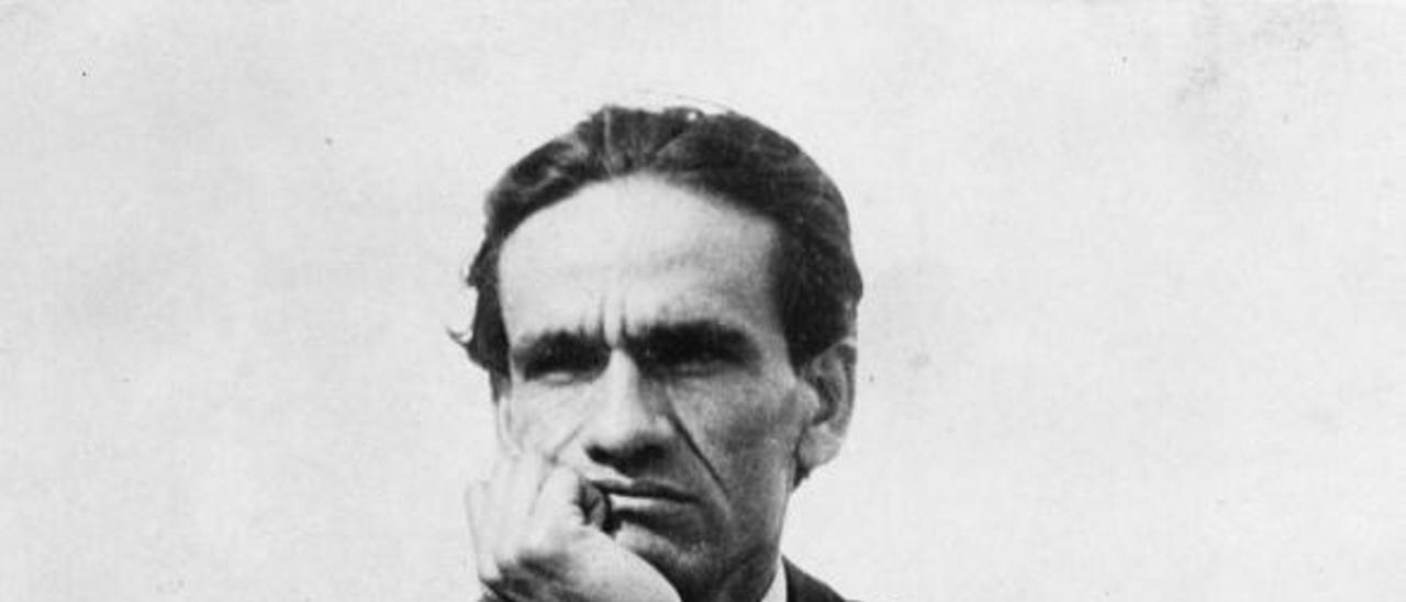 El poeta César Vallejo.