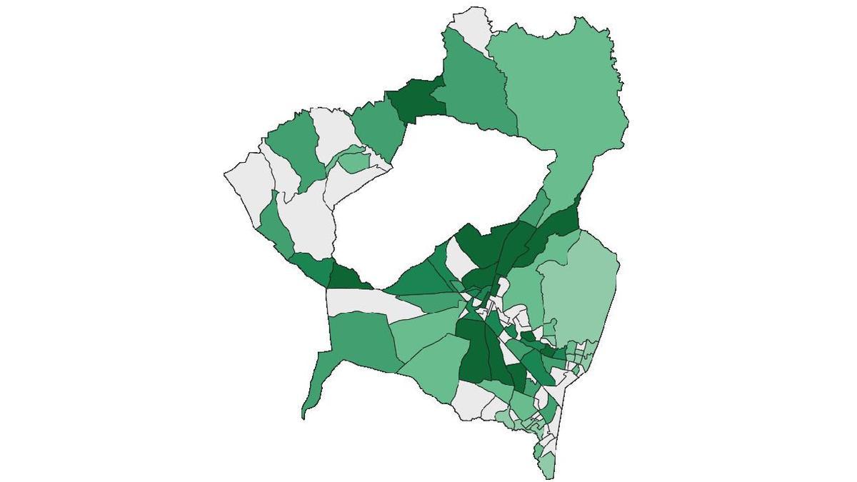 Mapa de La Laguna.