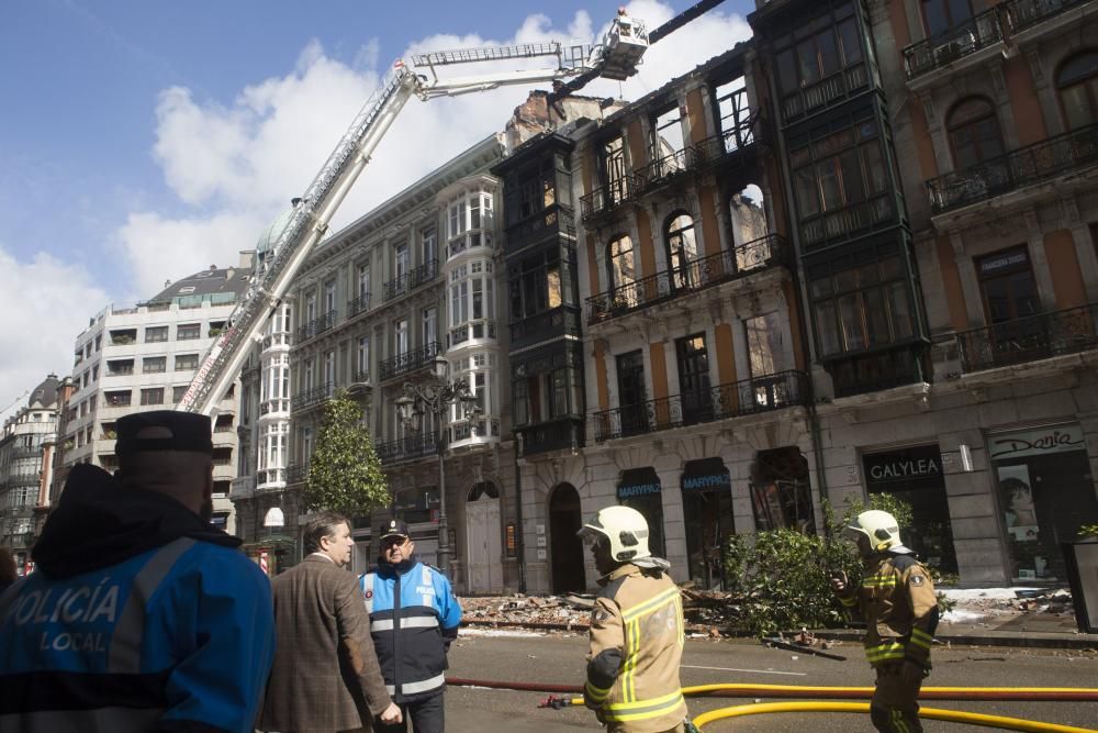 Las imágenes del día después del incendio