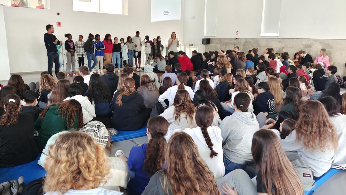 Los alumnos palmesanos hicieron exposiciones sobre el proyecto de su colegio