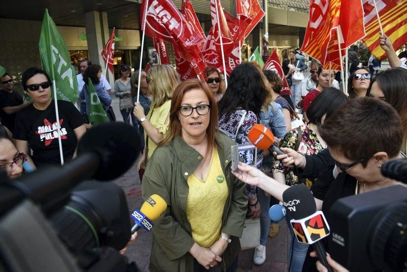 Manifestación contra la apertura de comercios en festivos