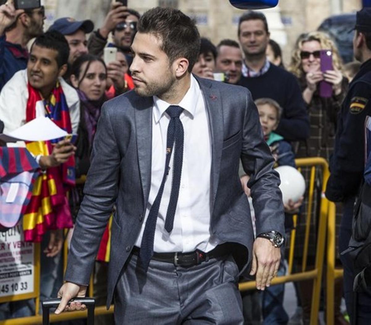 Jordi Alba, futbolista del Barça. Jordi Alba, futbolista del Barça.