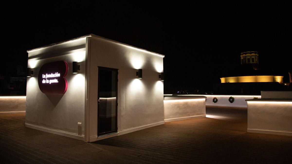 Terraza de Fundación CB, en la calle Montesinos, 22.