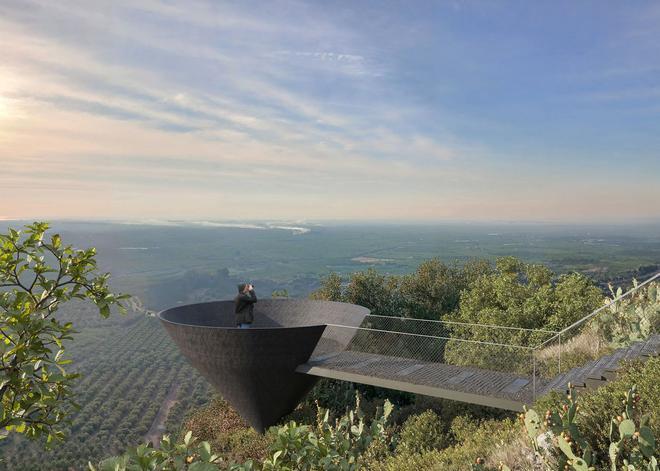 Así será el nuevo mirador cerámico en una emblemática montaña de Castellón
