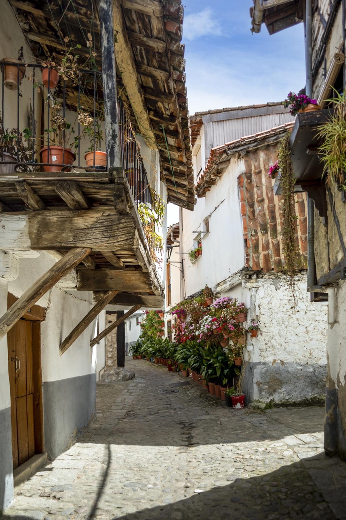 Una calle del barrio judío de Hervás, en Cáceres