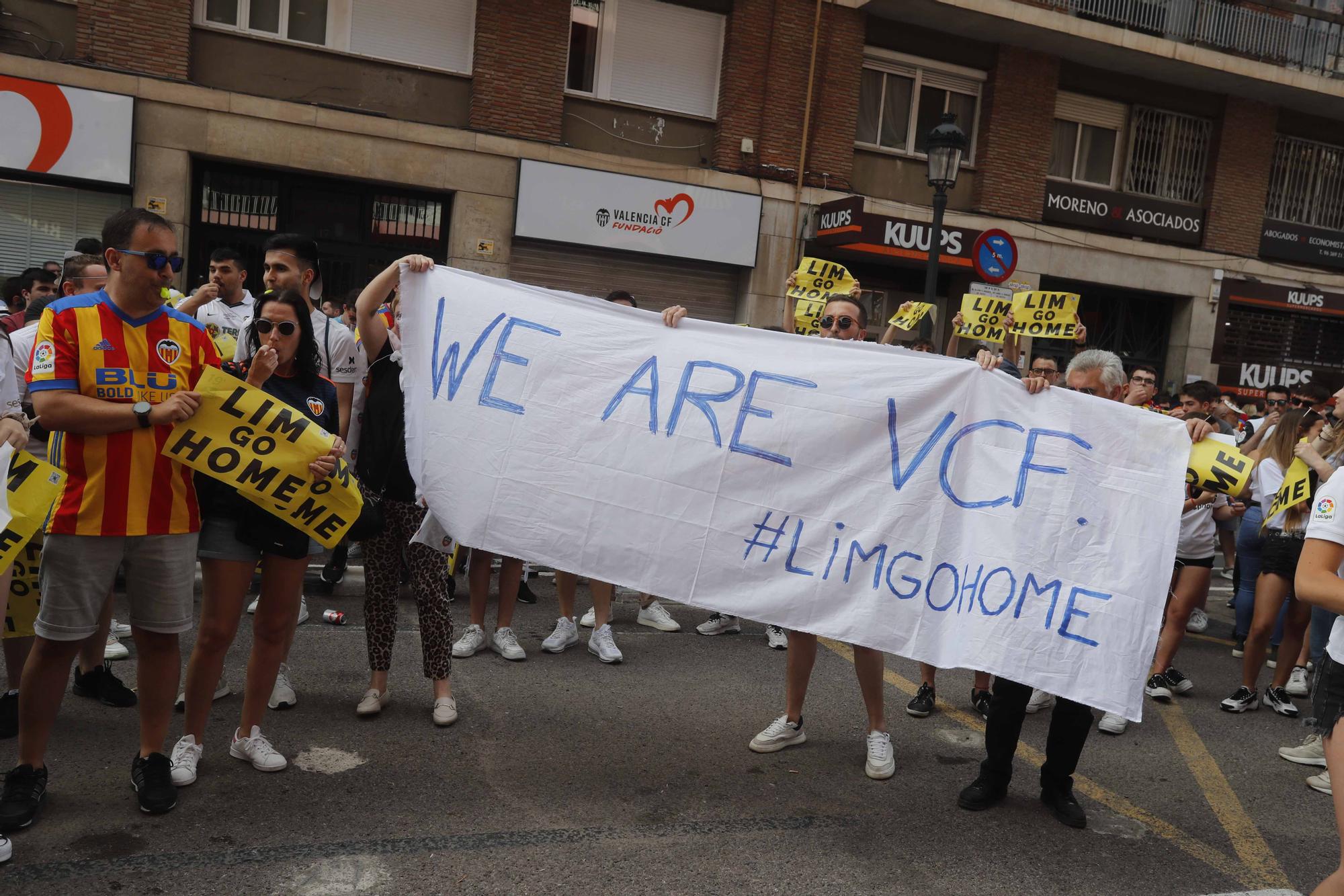 Protestas históricas de la afición del Valencia