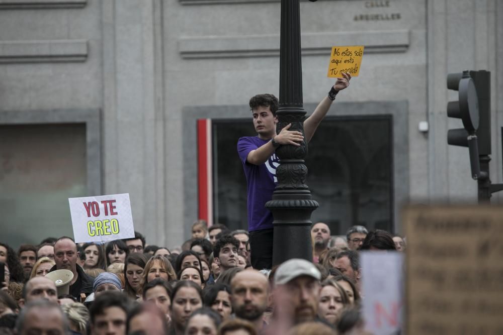 Concentración contra la sentencia a La Manada en Oviedo