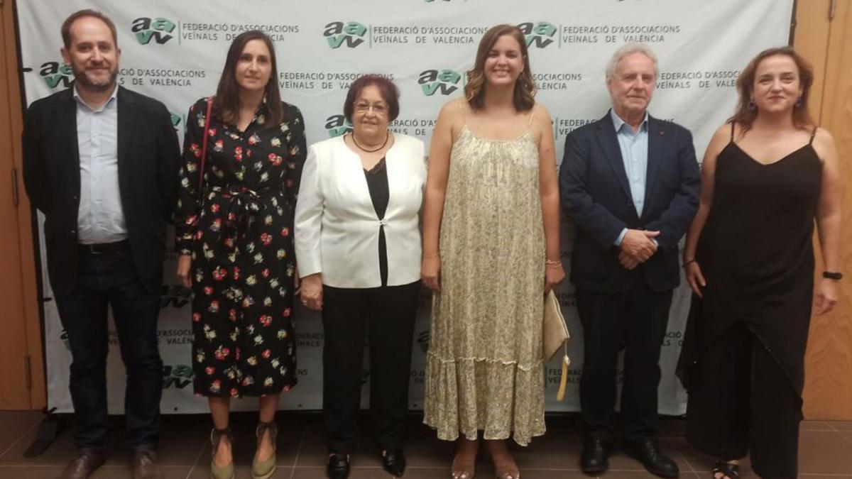 Cano, Valía, Broseta, 
Gómez, García y Lozano, en 
el «photocall». j.p.