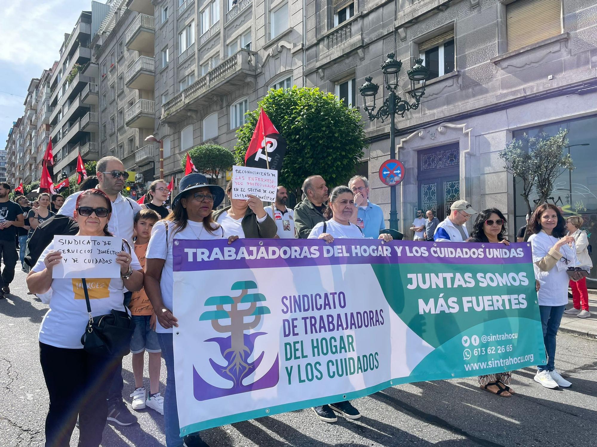 Primero de Mayo: las manifestaciones del Día del Trabajo toman Vigo