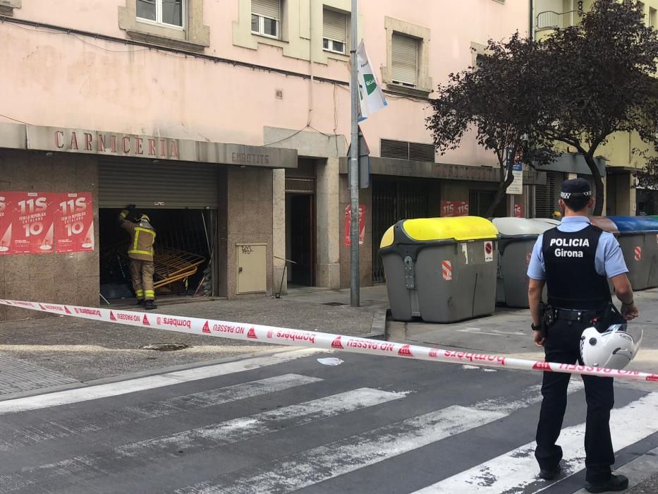 Fuita de gas al carrer de la Rutlla a Girona