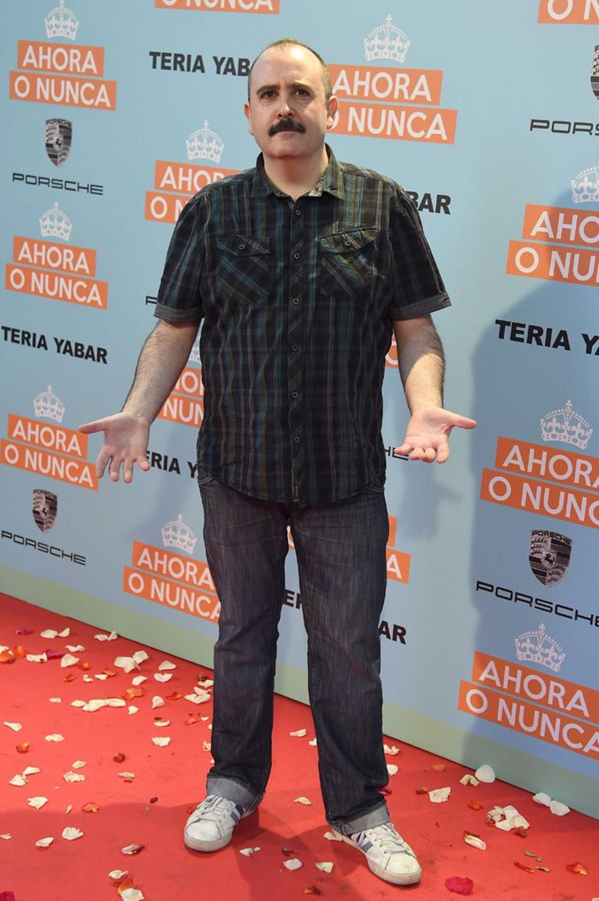 Carlos Areces en el estreno de Ahora o Nunca