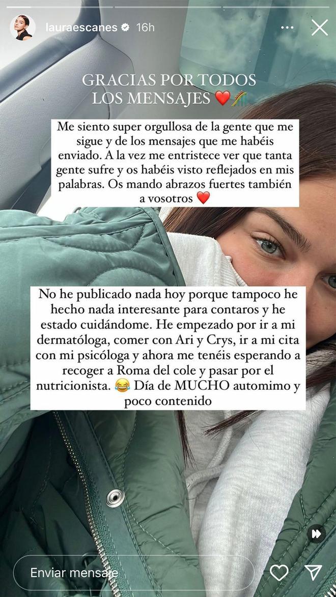 Laura Escanes historia Instagram